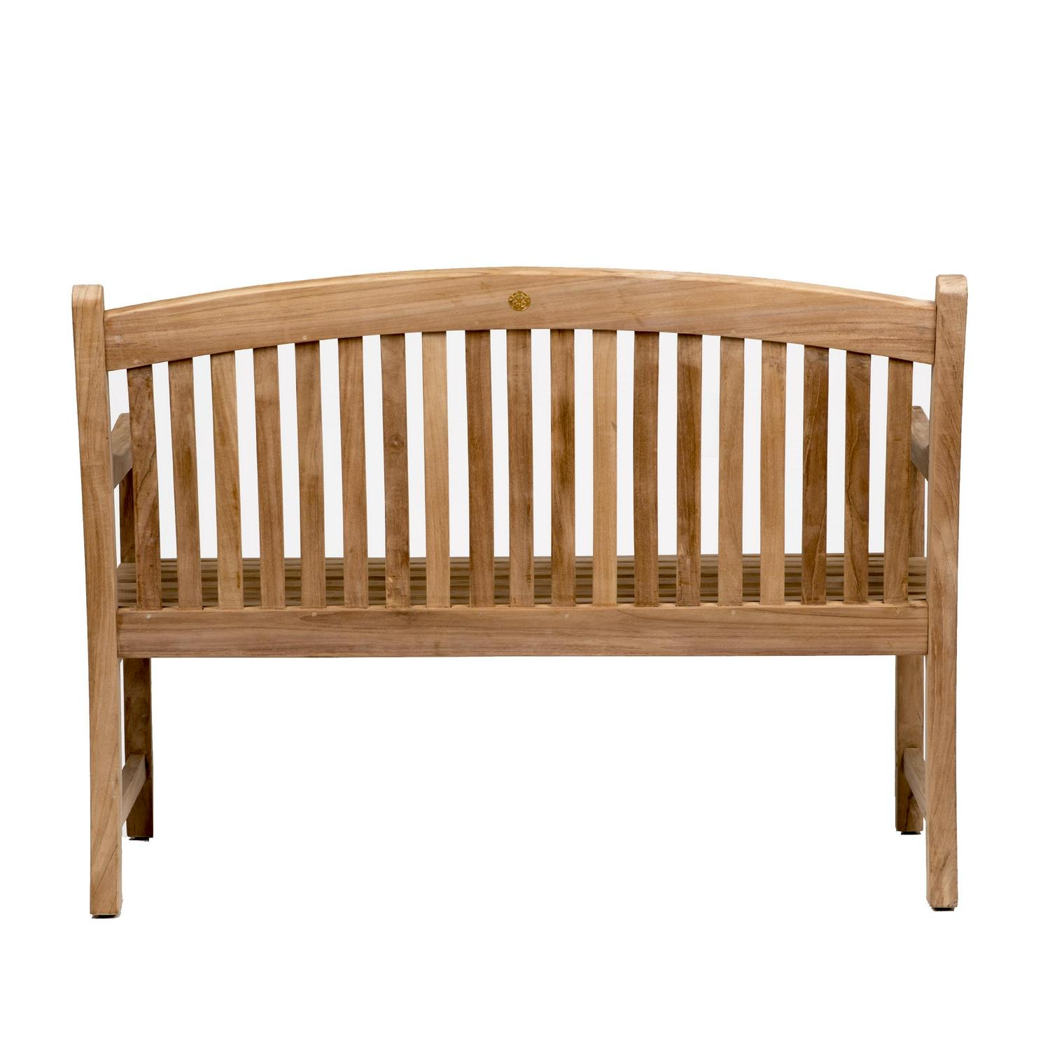 Urban Elements Newham 1-Piece 100% FSC Teak Wood Patio Bench - Image 4