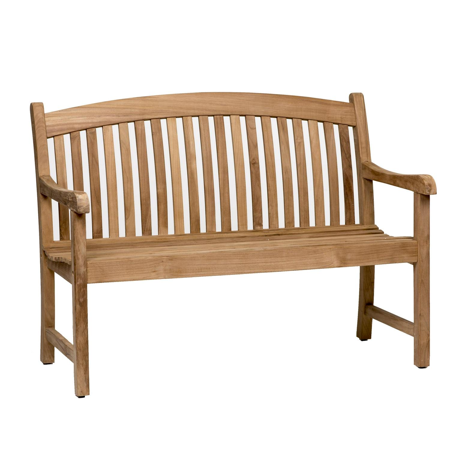 Urban Elements Newham 1-Piece 100% FSC Teak Wood Patio Bench - Image 3