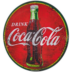 American Art Decor Drink Coca Cola Oversized Metal Sign - Room Decor for Bar, Man Cave, Garage, Game Room & More