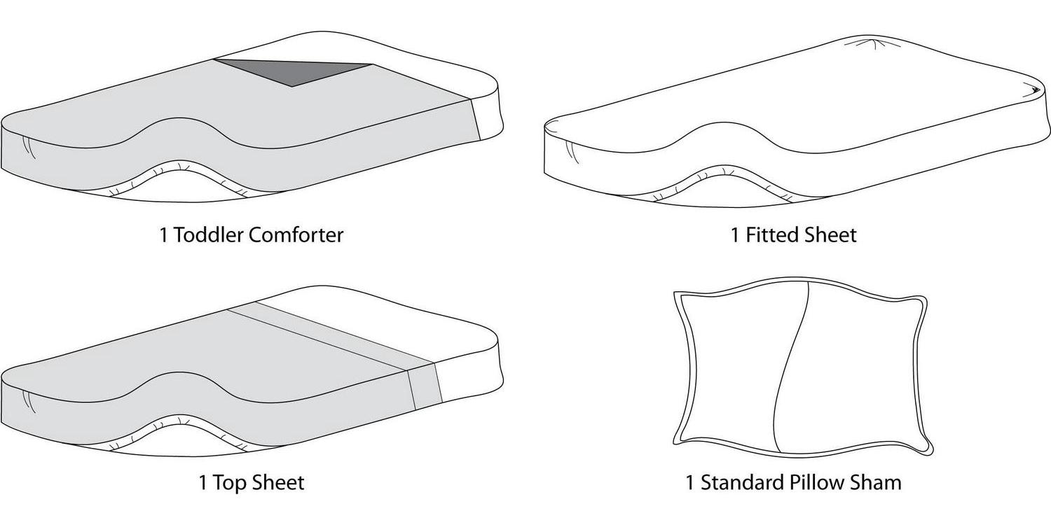 American Baby Company Heavenly Soft Minky Dot Chenille Toddler Bedding Set, White, 4 Piece, for Boys and Girls - Image 3