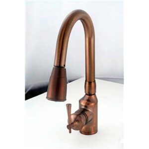 American Brass SL2000ORB Rubbed Bronze Single Hole Pull Down Kitchen Faucet