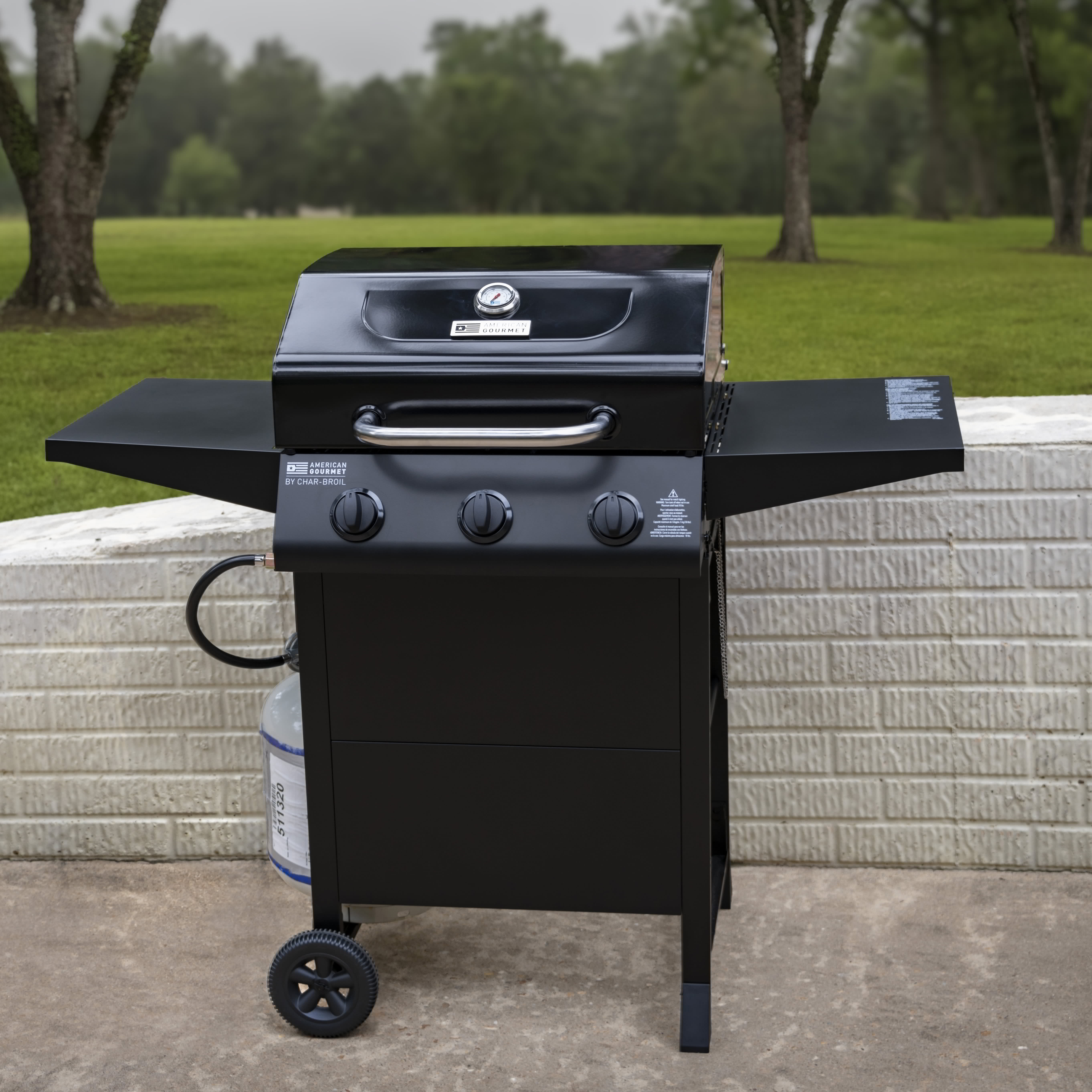 American Gourmet by Char-Broil 3-Burner Cart Liquid Propane (LP) Gas Grill - Image 11