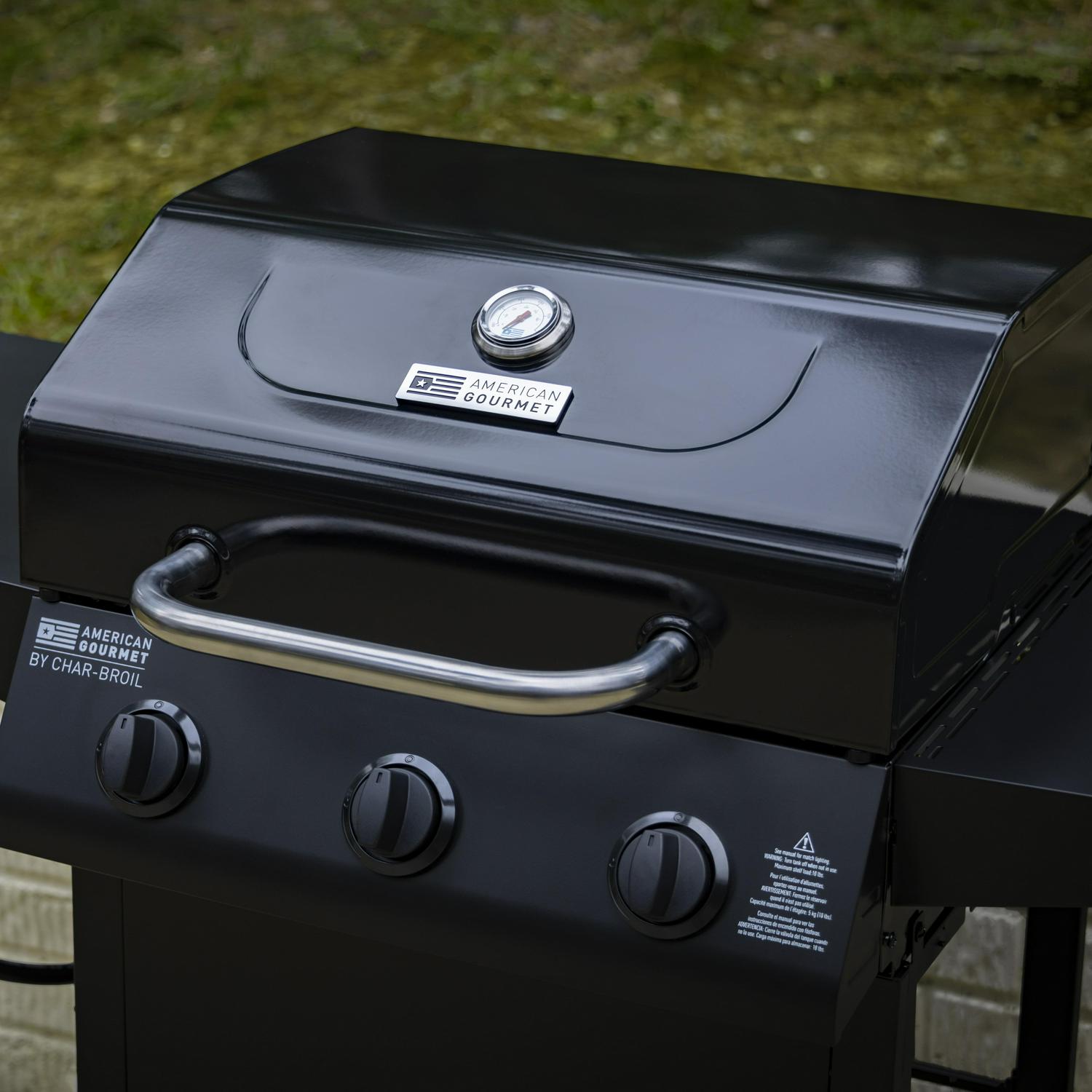 American Gourmet by Char-Broil 3-Burner Cart Liquid Propane (LP) Gas Grill - Image 6