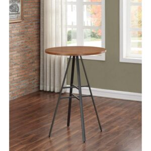 American Woodcrafters Stockton 42" High Round Pub Table with in Oak