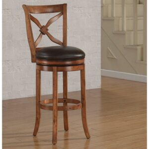 American Woodcrafters Provence 26" Swivel Counter Stool in Light Oak