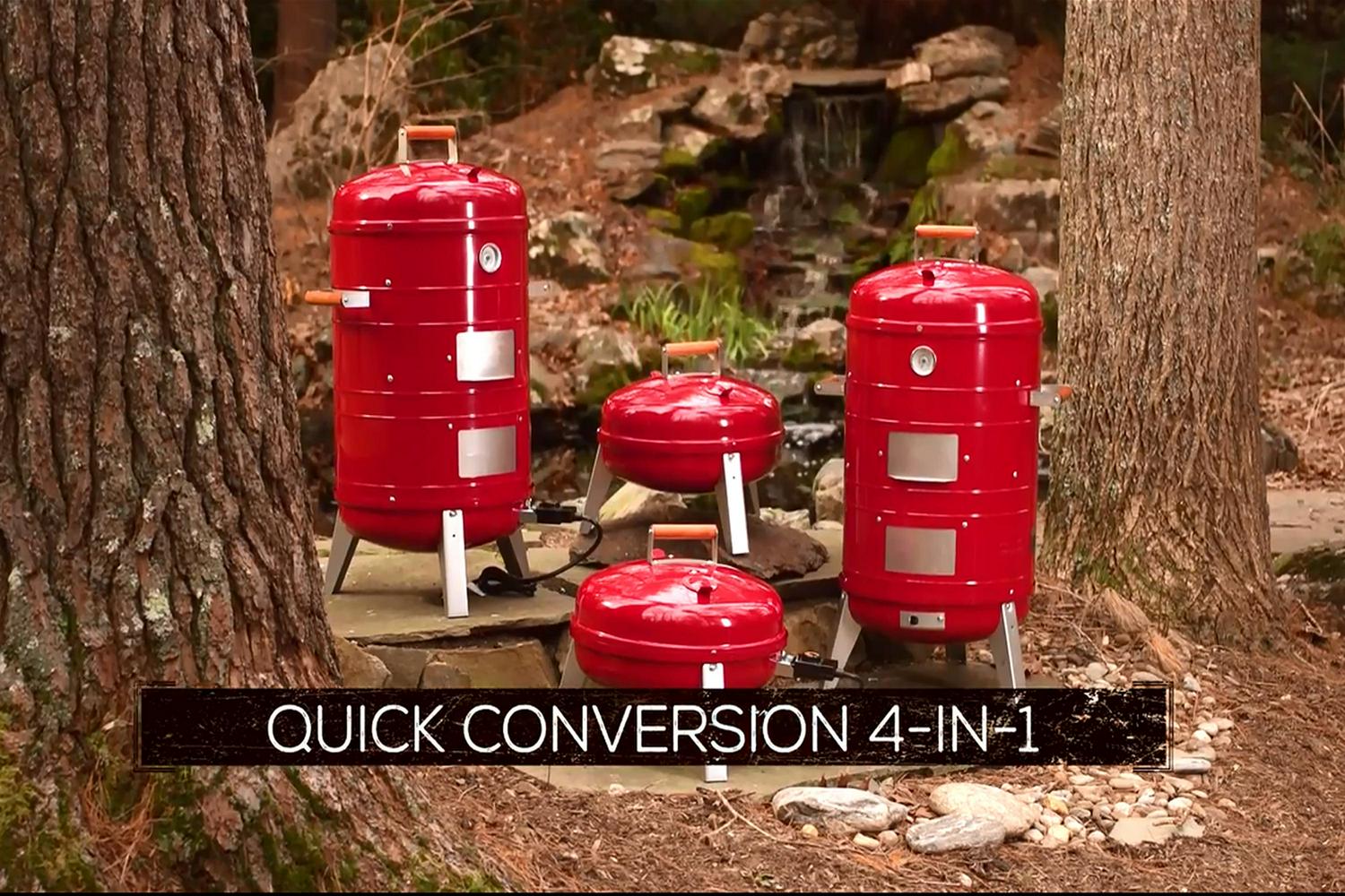 Americana 4-in-1 Electric and Charcoal Water Smoker - Image 2