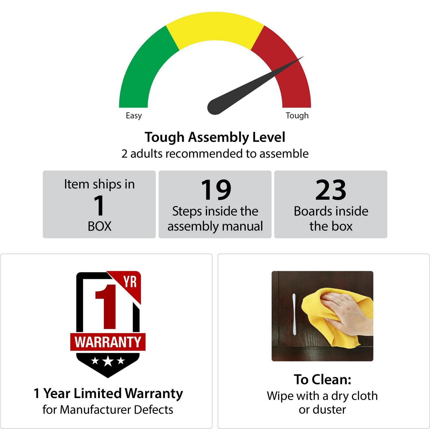 Williams Kitchen Island Microwave Cart with Rolling Casters, Black - Image 11