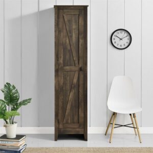 Woven Paths Scandi Farmhouse 18" Wide Storage Cabinet, Rustic