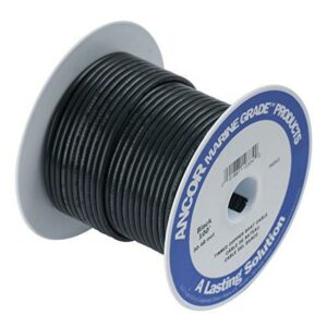 Ancor 116002 Marine Grade Boat/RV Battery Cable 1/0 Gauge Black 25'
