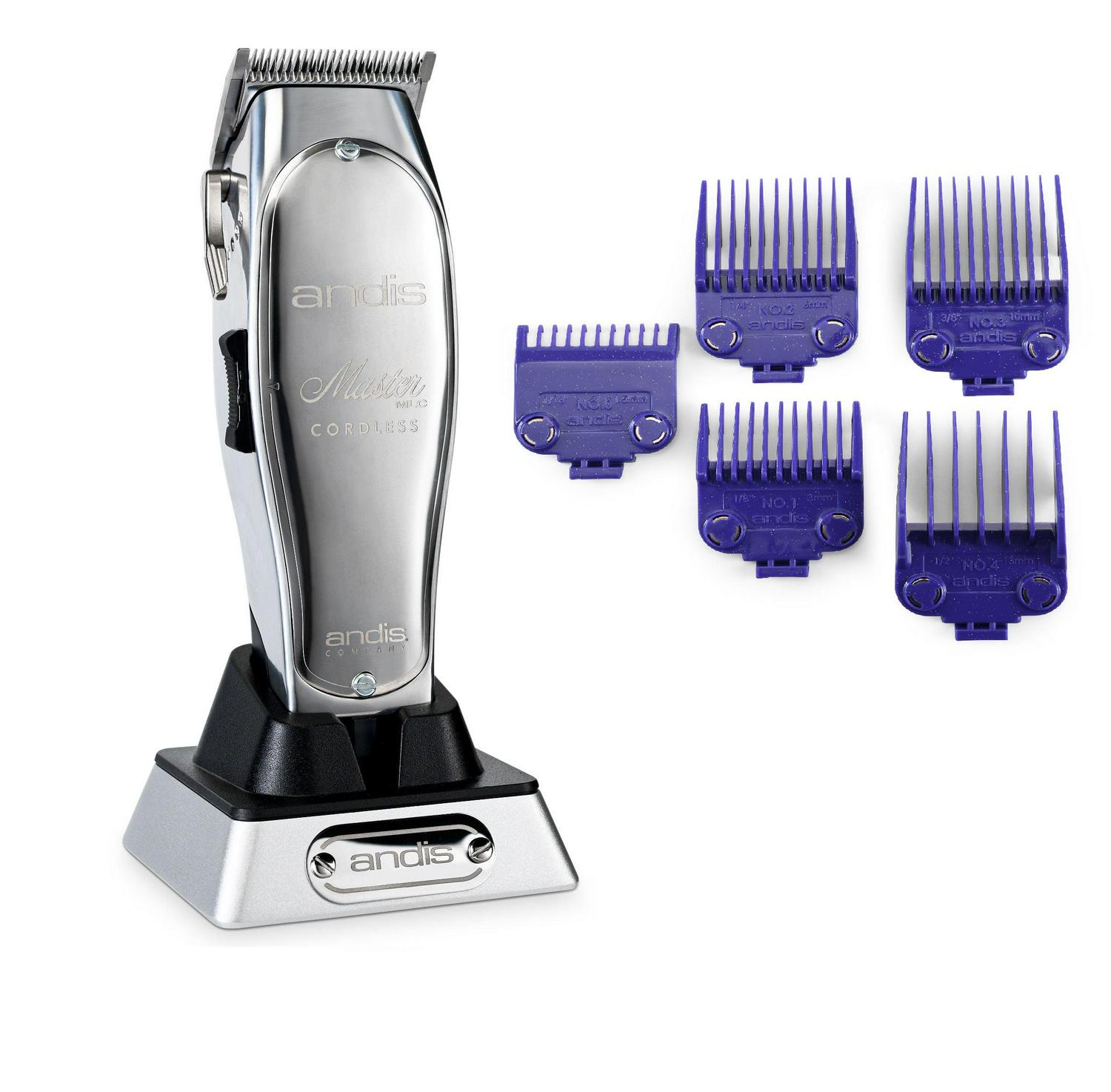 Andis MLC Cord/Cordless MASTER Clipper Lithium-Ion #12470 110-240 Volts With Bonus magnet Combs