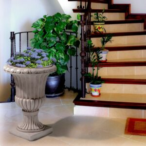 Napoli Antique White Stone Planter