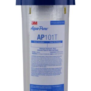 3M Aqua-Pure Whole House Standard Diameter Water Filter Transparent Plastic Housing AP101T, 5530002