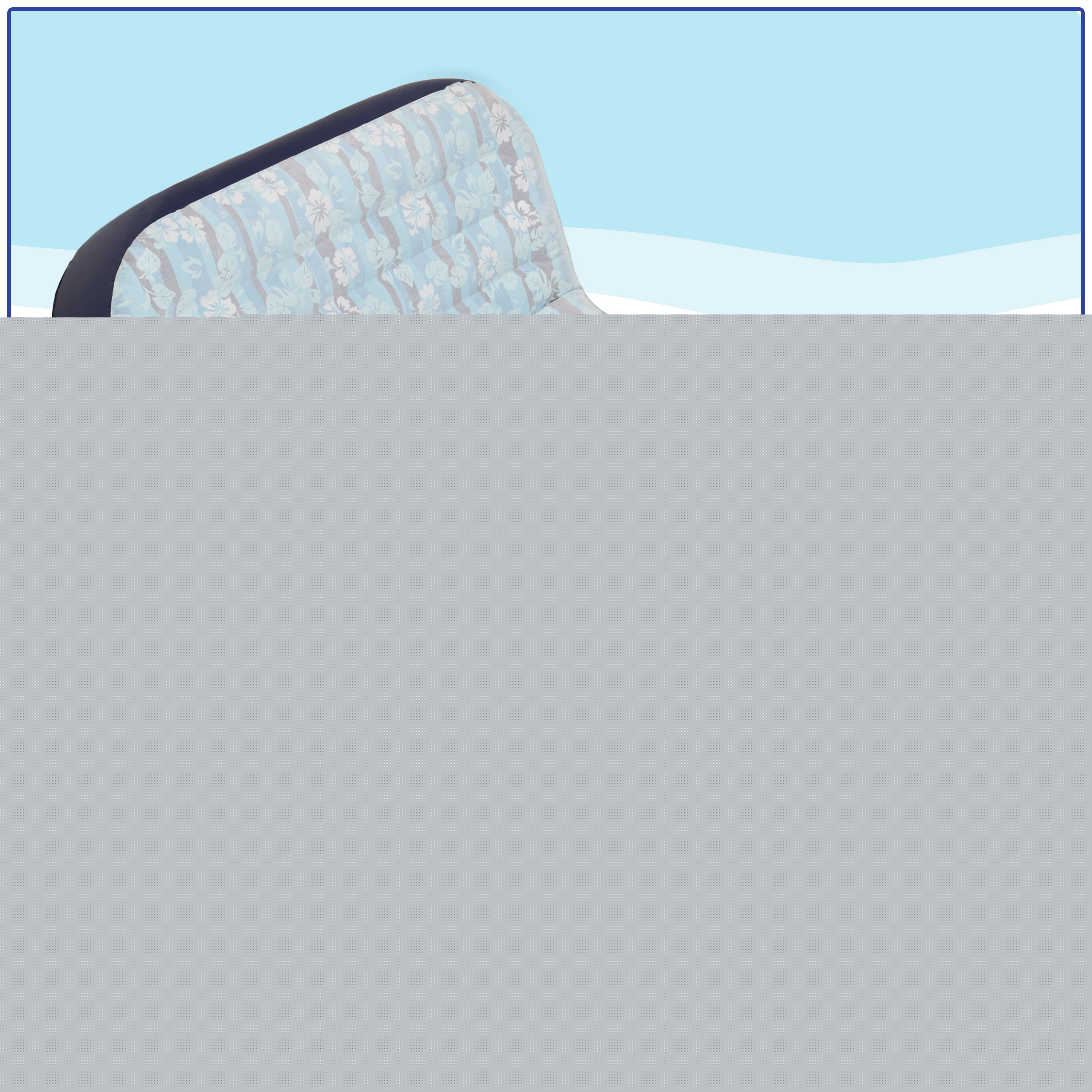 Aqua Leisure Adult Unisex Ultra-Cushioned Comfort Blue Pool Lounge Float for Two - Image 3