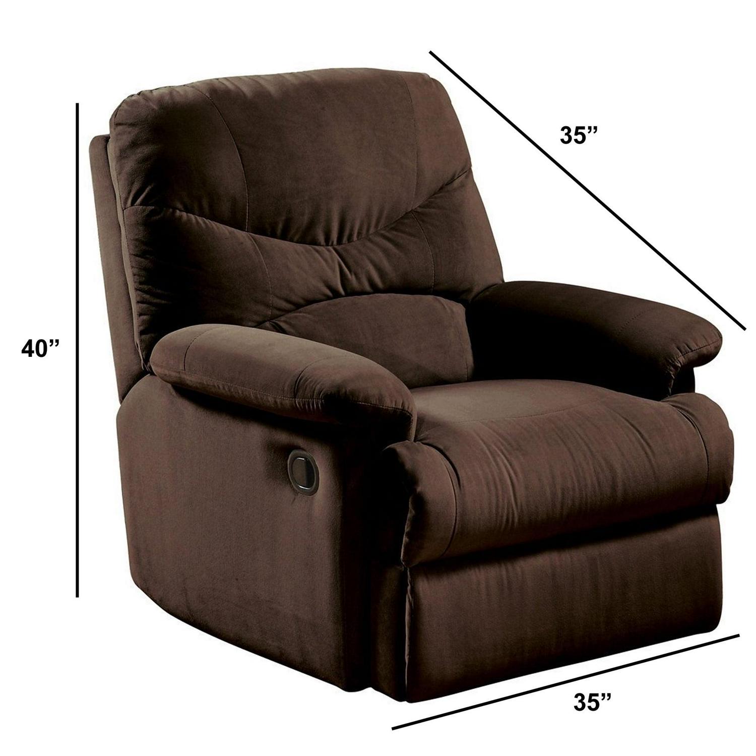 ACME Arcadia Glider Recliner in Chocolate - Image 5