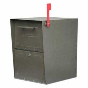 Architectural Mailboxes 6200Z-10 Oasis Jr. Curbside Locking Mailbox 15x11.5x18 Inch - Graphite Bronze