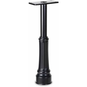 Architectural Mailboxes Basic In-Ground Post with Decorative Cover, Black