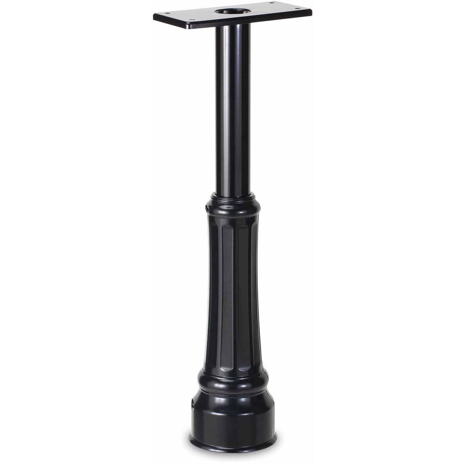 Architectural Mailboxes Basic In-Ground Post with Decorative Cover, Black