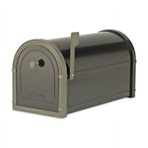 Architectural Mailboxes Bellevue Mailbox Black with Bronze