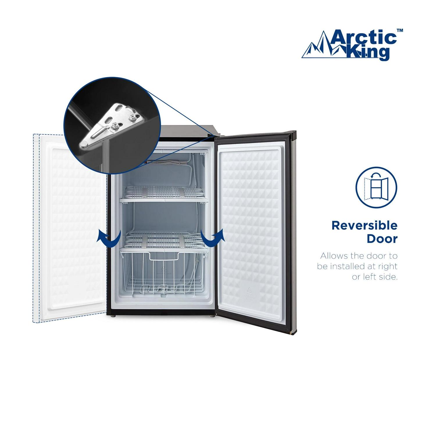 Arctic King 3.0 Cu ft Upright Freezer Stainless Steel Door, E-Star - Image 10