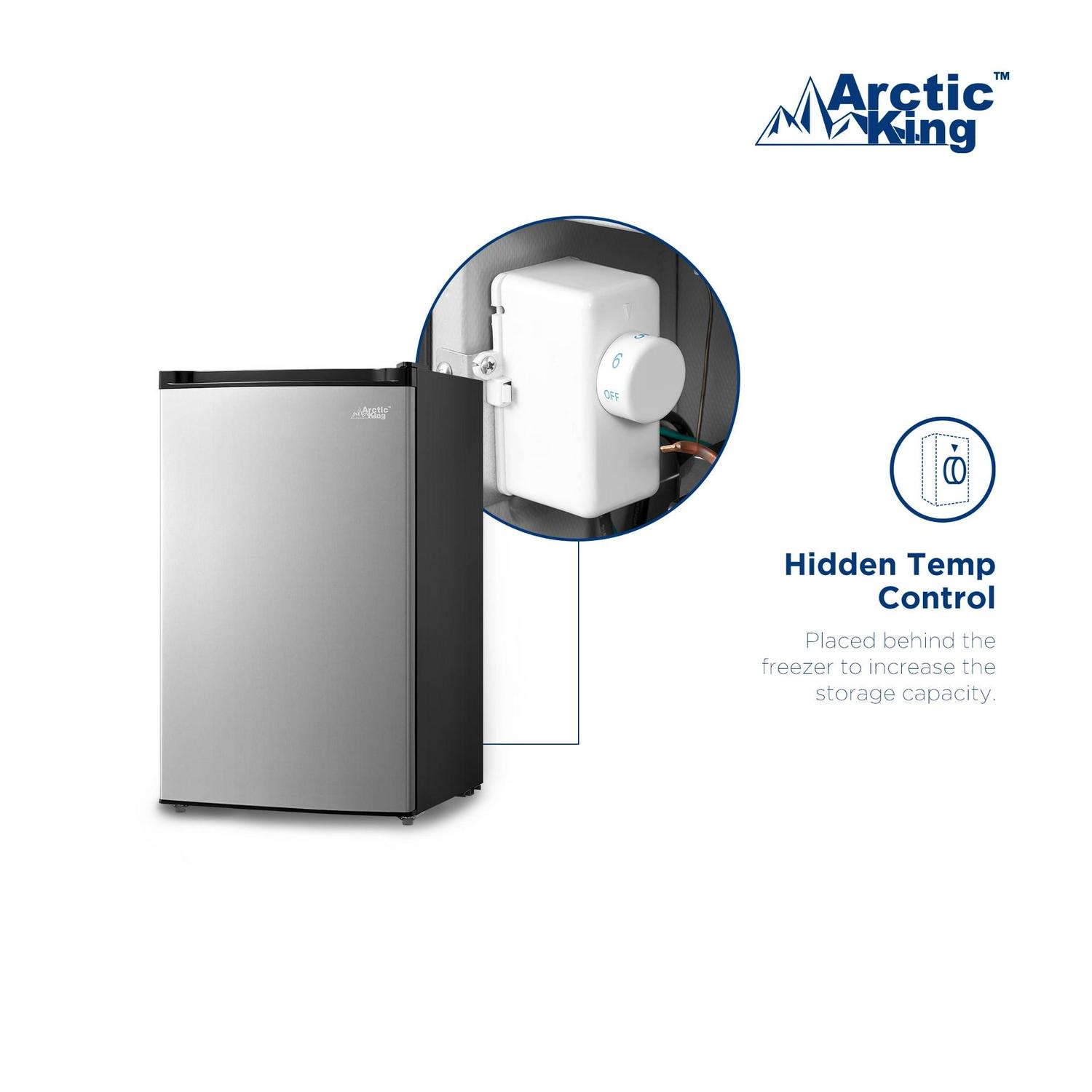 Arctic King 3.0 Cu ft Upright Freezer Stainless Steel Door, E-Star - Image 7