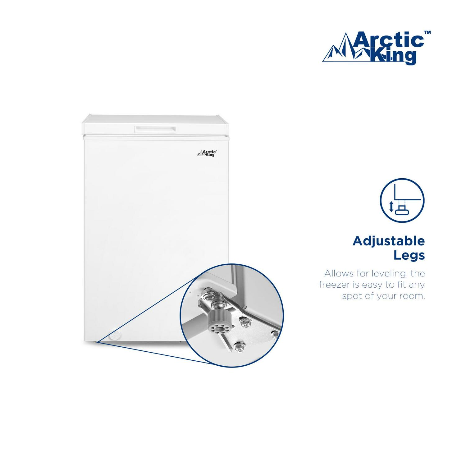 Arctic King 3.5 Cu.ft Chest Freezer, White - Image 9