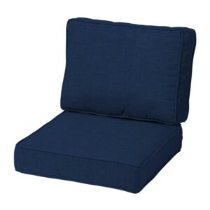 ARDEN ProFoam Performance Outdoor Deep Seating Cushion Set 24 x 24, Sapphire Blue Leala