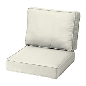 Arden Selections ProFoam Outdoor Deep Seat Cushion Cover 24 x 24, Sand Cream