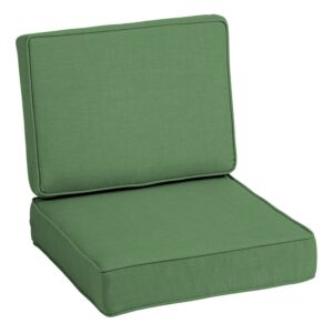 ARDEN ProFoam Essentials Outdoor Deep Seating Cushion Set, 24 x 24, Patio Cushion, Rain-Proof, Fade Resistant, Moss Green Leala