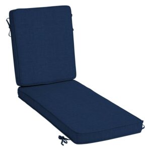 ARDEN ProFoam Essentials 72 x 21 x 3.5 Inch Outdoor Chaise Lounge Cushion, Sapphire Blue Leala