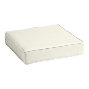 Arden Selections ProFoam Performance Outdoor Deep Seat Cushion 24 x 24, Sand Cream