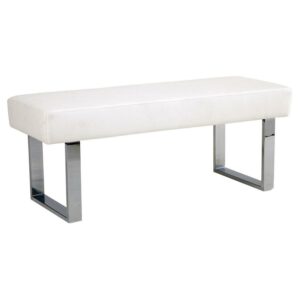Armen Living Amanda White Bench