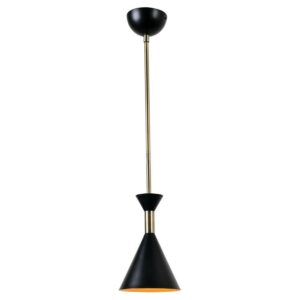 Arne 1 Light Mini Pendant with Black Finish