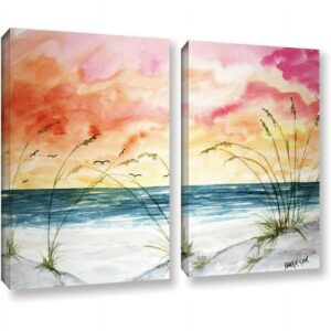ArtWall Derek Mccrea "Abstract Seascape" 2-Piece Gallery-wrapped Canvas Set