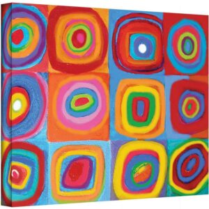 ArtWall Susi Franco "Interpretation of Farbstudie Quadrate by Wassily Kandinksy" Gallery-wrapped Canvas