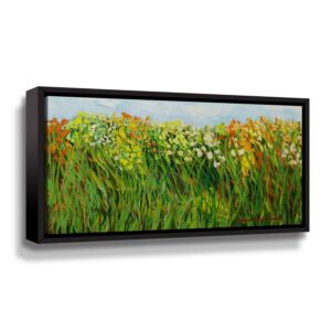 Artwall Row of Beauty, Gallery Wrapped Floater-framed Canvas by Allan Friedlander