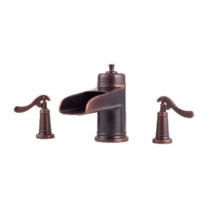 Ashfield 2-Handle Roman Tub Trim, less Hub & Handles in Rustic Bronze