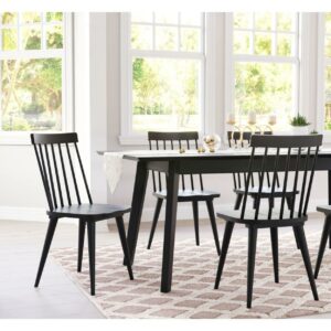 ZUO Ashley Modern Dining Chair in Black (Set of 2)