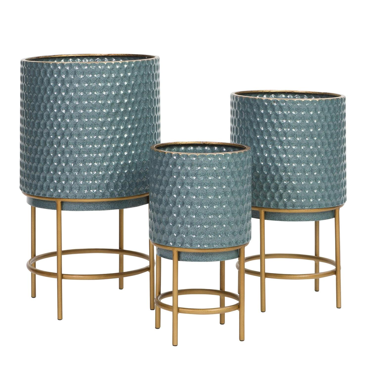 Aspire Home Accents Luca Modern Metal Planters (Set of 3)