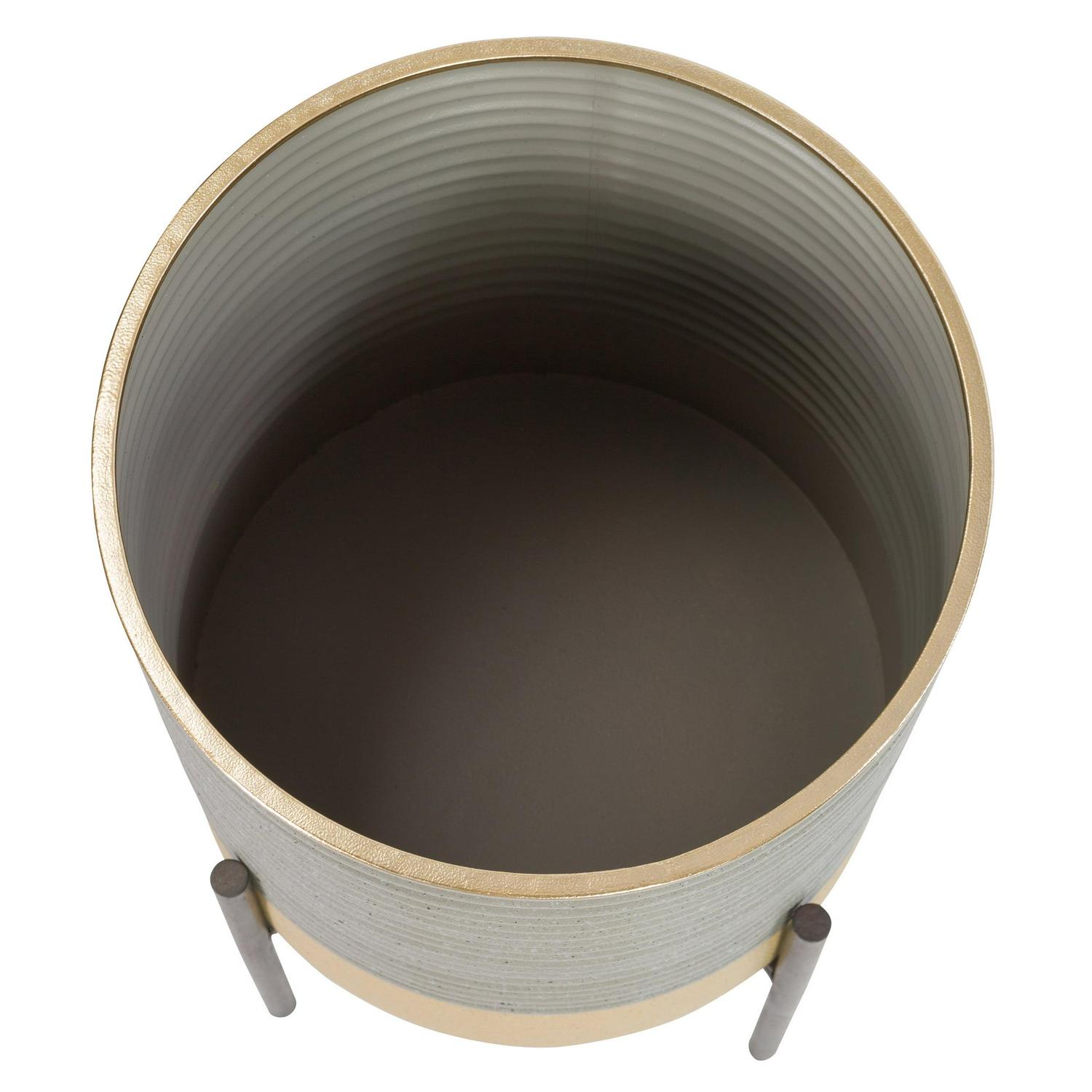 Aspire Home Accents Mason Industrial Metal Modern Planters (Set of 2) - Image 5