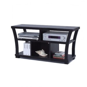 Astonishing Entertainment TV Stand, Black- Saltoro Sherpi