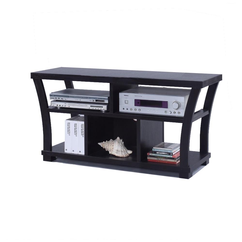 Astonishing Entertainment TV Stand, Black- Saltoro Sherpi