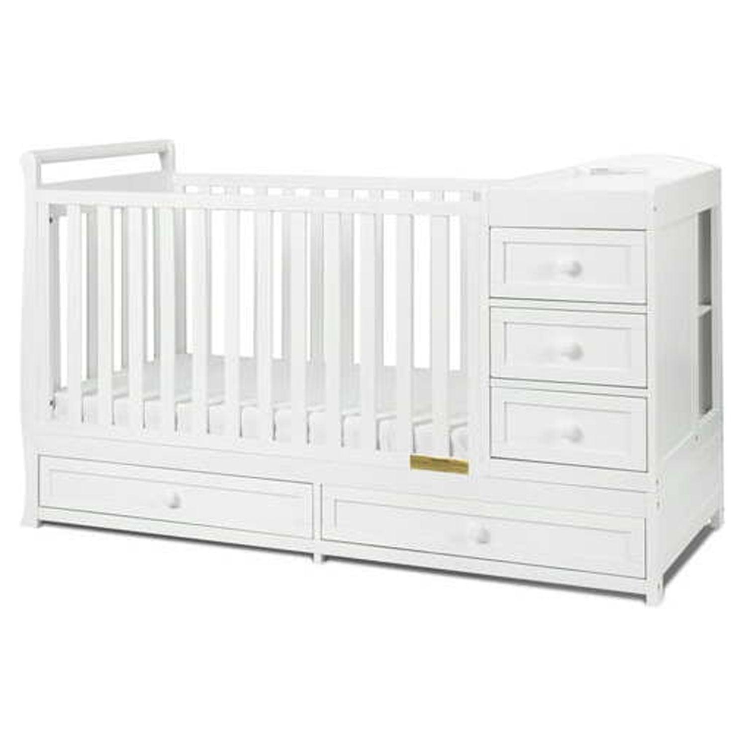 AFG Daphne 2 in 1 Convertible Crib and Changer White - Image 4