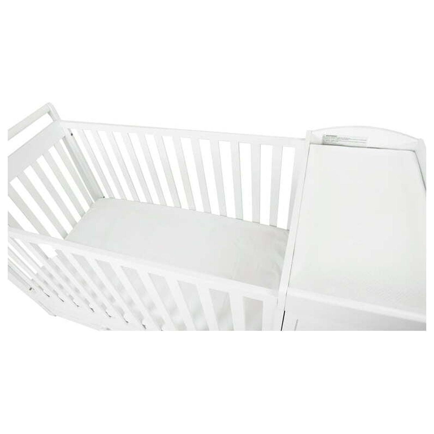 AFG Daphne 2 in 1 Convertible Crib and Changer White - Image 3