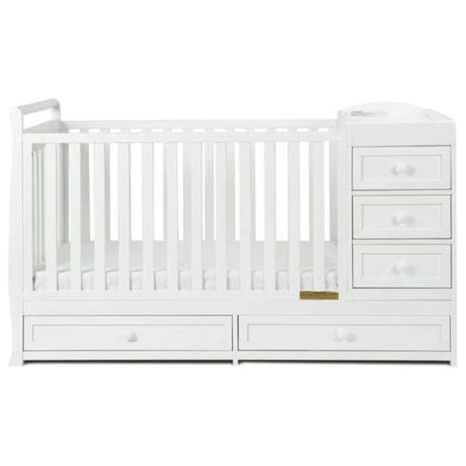 AFG Daphne 2 in 1 Convertible Crib and Changer White - Image 5