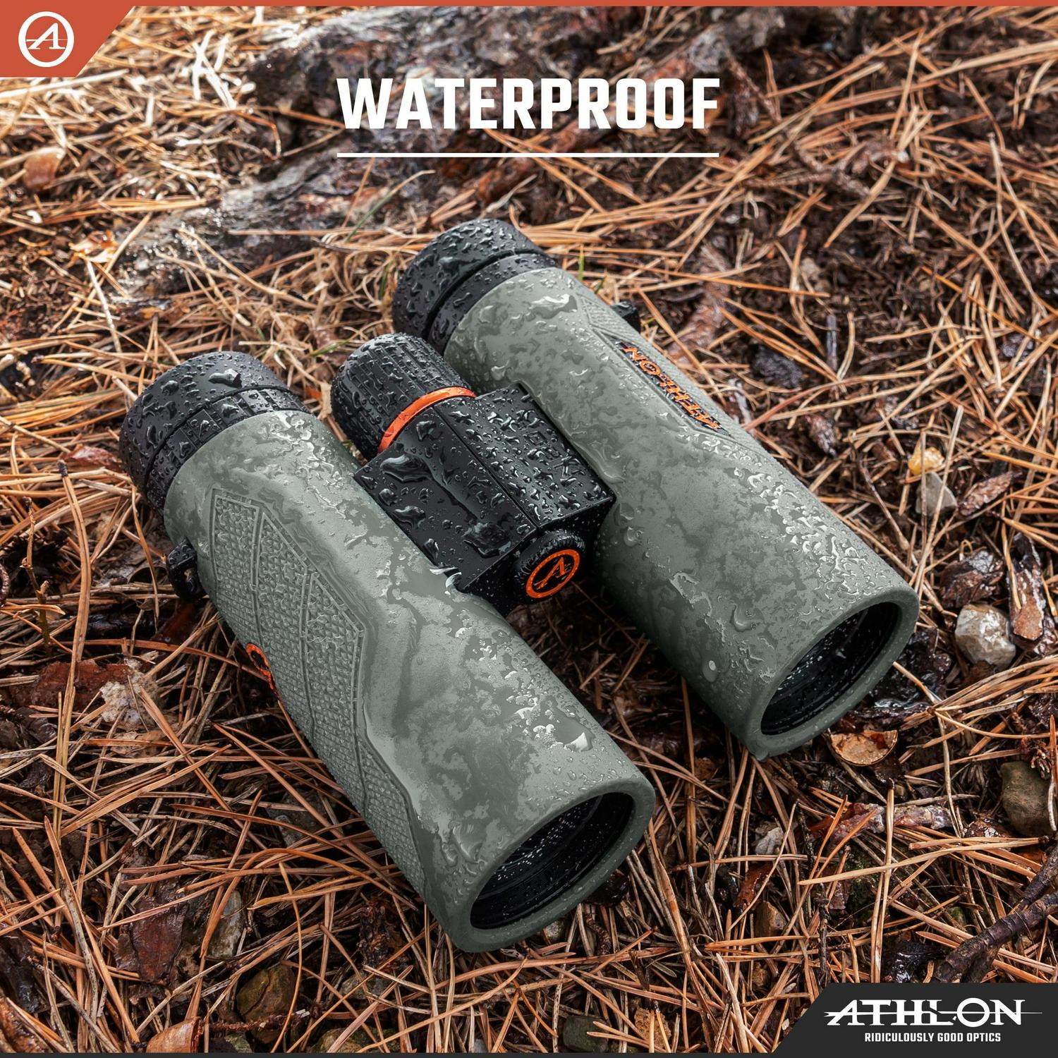 Athlon Optics Neos G2 HD Binocular - 10x42 , Black - Image 2