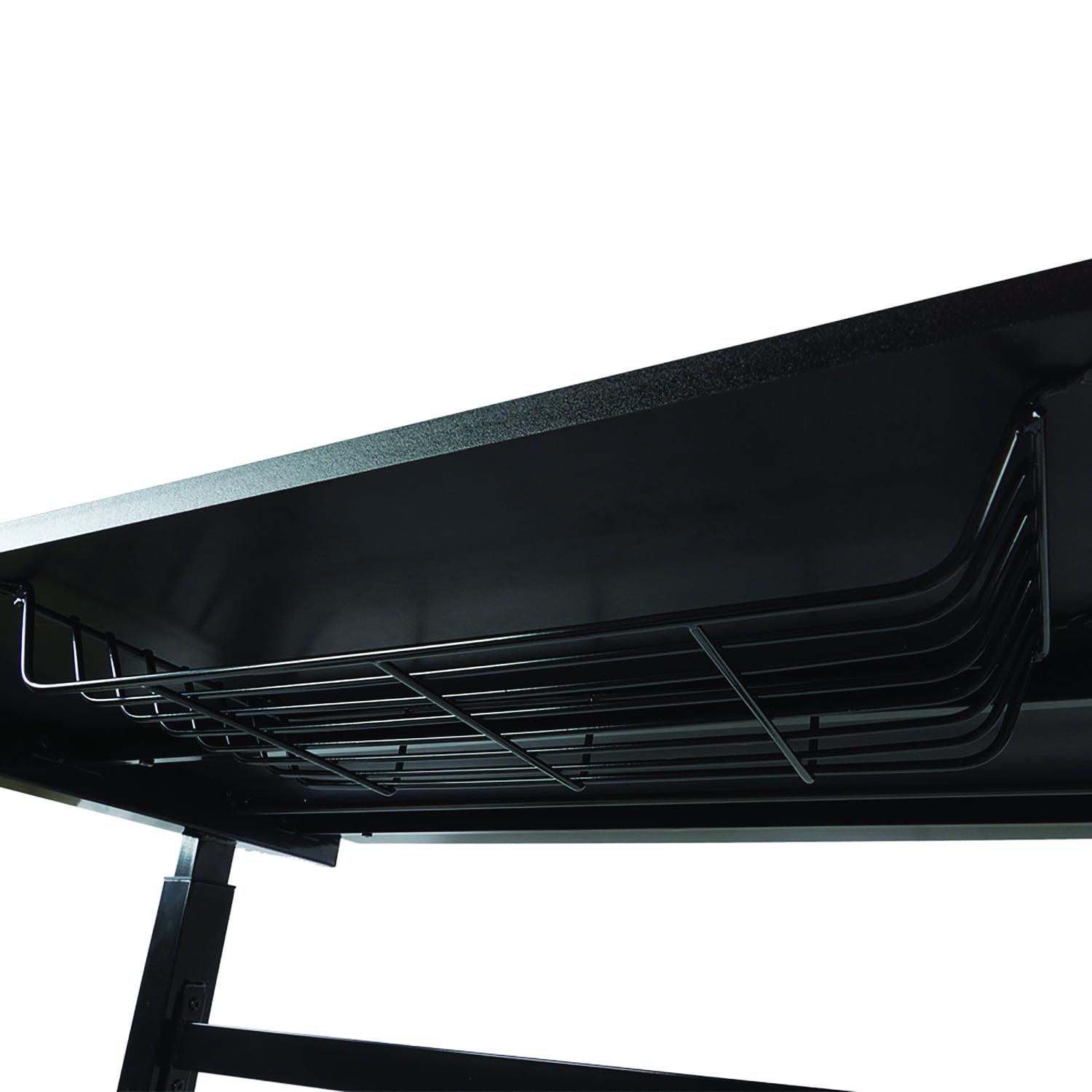 Atlantic 28-41" Height Adjustable Desk - Sit or Stand, with Rolling Casters, Black - Image 3