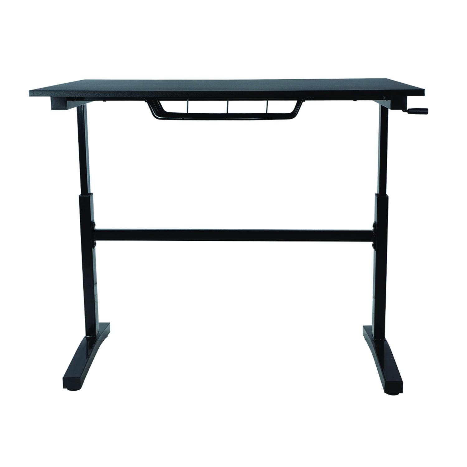 Atlantic 28-41" Height Adjustable Desk - Sit or Stand, with Rolling Casters, Black - Image 10