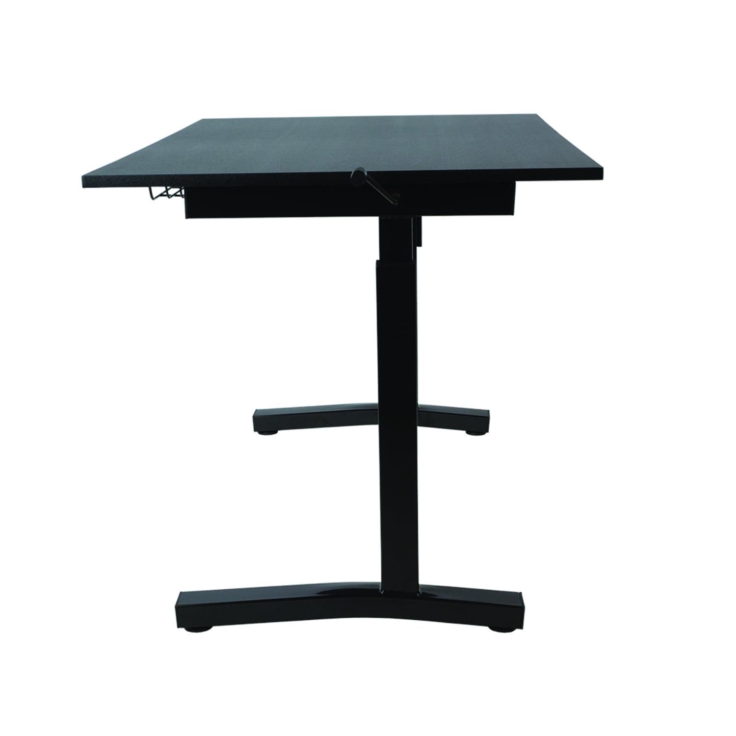 Atlantic 28-41" Height Adjustable Desk - Sit or Stand, with Rolling Casters, Black - Image 9