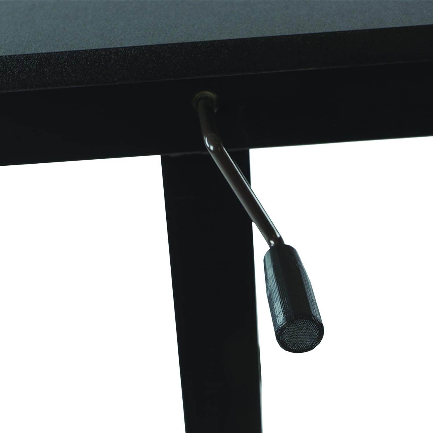 Atlantic 28-41" Height Adjustable Desk - Sit or Stand, with Rolling Casters, Black - Image 5