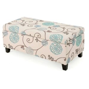 Atlantic Contemporary Fabric Upholstered Storage Ottoman